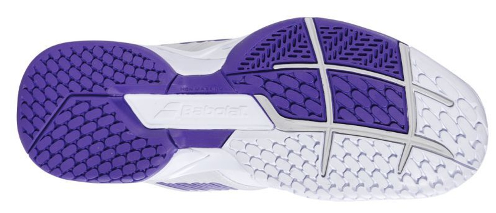 Женские Кроссовки теннисные Babolat Propulse Fury All Court Women - white/purple