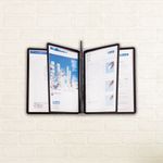 Демосистема настенная на 5 панелей, с 5 черными панелями + табуляторы, DURABLE (Германия) "SHERPA", 5810-01