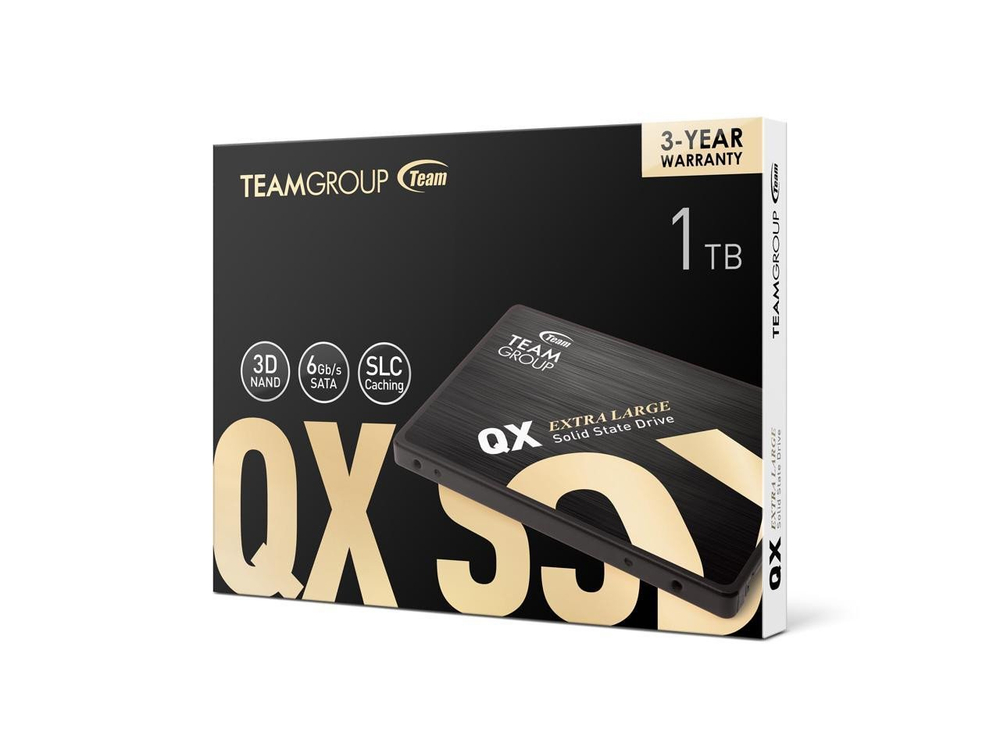 Твердотельный накопитель 1000GB SSD TeamGroup QX 2.5” SATA3 R530 MB/s, W470MB/s T253X7001T0C101