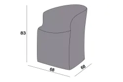 Защитный чехол на стул Диего, цвет серый
