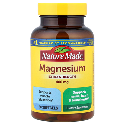 Nature Made, магний, 400 мг, 60 капсул