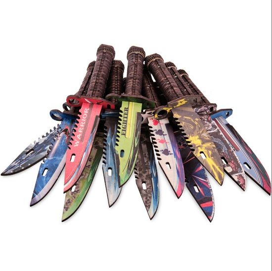 Деревянный Нож "M9" цветной, фанера, 25см