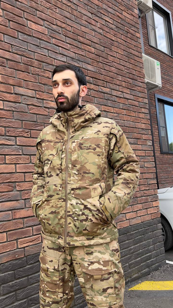 Куртка мультикам утепленная