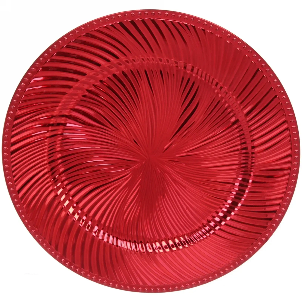 Блюдо для сервировки пластиковое 33см «Магия ветра» красный