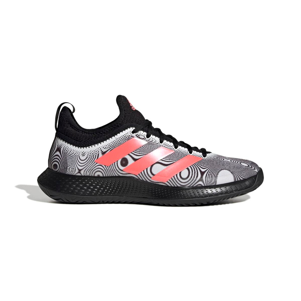 Мужские кроссовки теннисные Adidas Defiant Generation M - cloud white/acid red/silver metallic