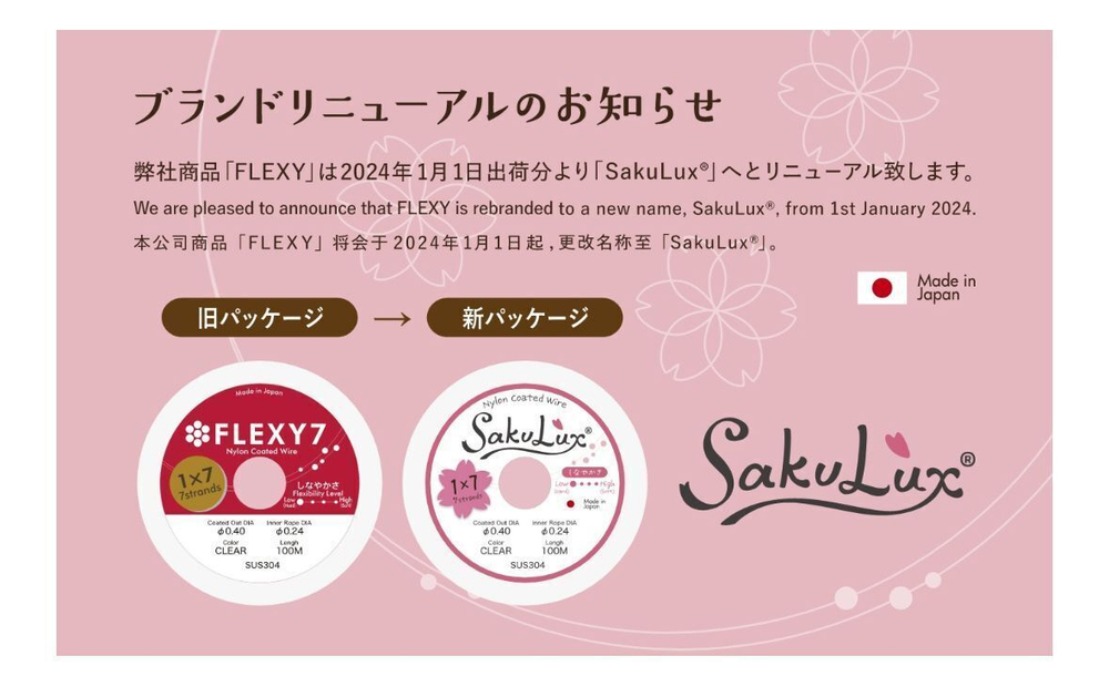 Тросик ювелирный 0,30мм, White "SakuLux" 100 метров