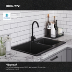 Мойка POLYGRAN BRIG-772 черный №16