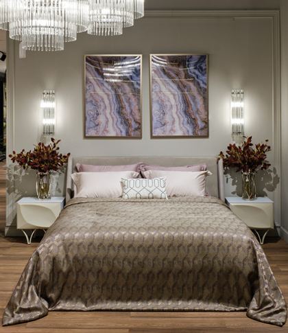 Покрывало 260x260 Garda Decor MODENA золотое