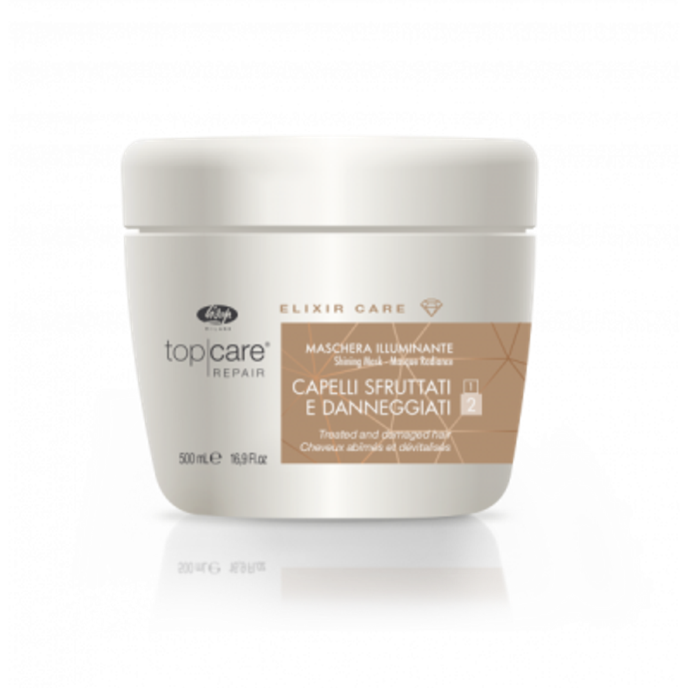 Маска-эликсир для восстановления и придания сияющего блеска - «Top Care Repair Elixir Care Mask» 250 мл