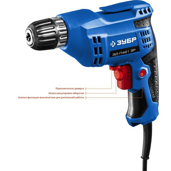 Дрель безударная "ЗУБР" ЗД-П421 ЭР