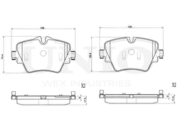 Колодки тормозные диск. передние UNIO BRP-20208