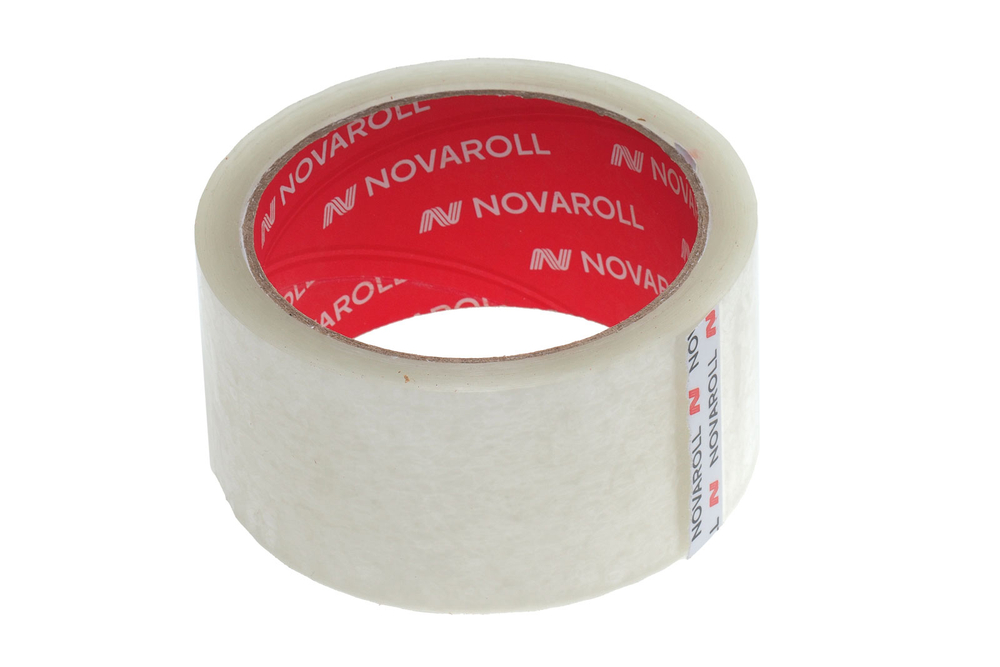 Клейкая лента 48ммх57м 38мкм "NOVAROLL" прозрачная Нова Ролл