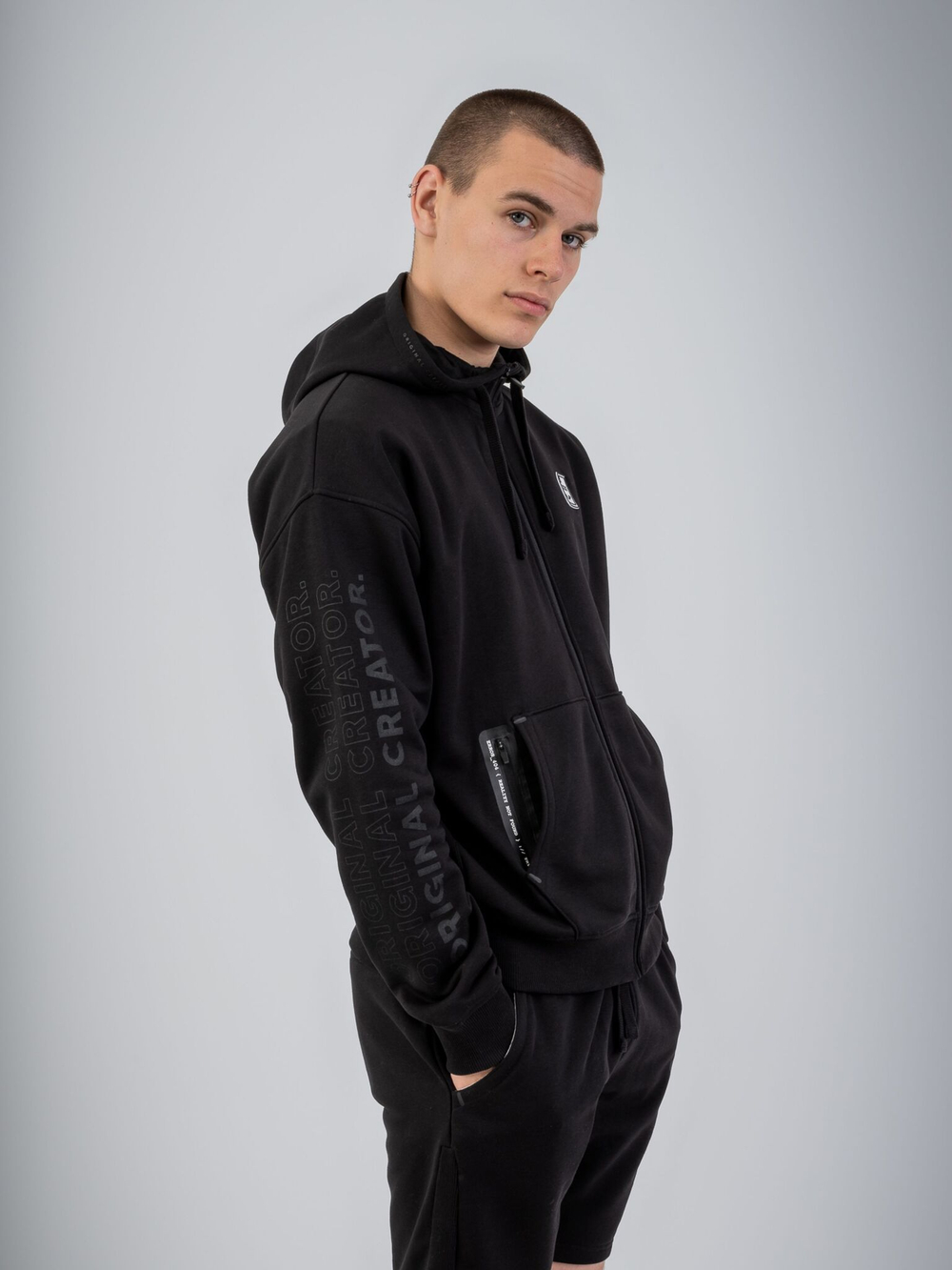 Толстовка мужская ORIGINAL CREATOR ERROR_404 ZIP HOODIE, Черный