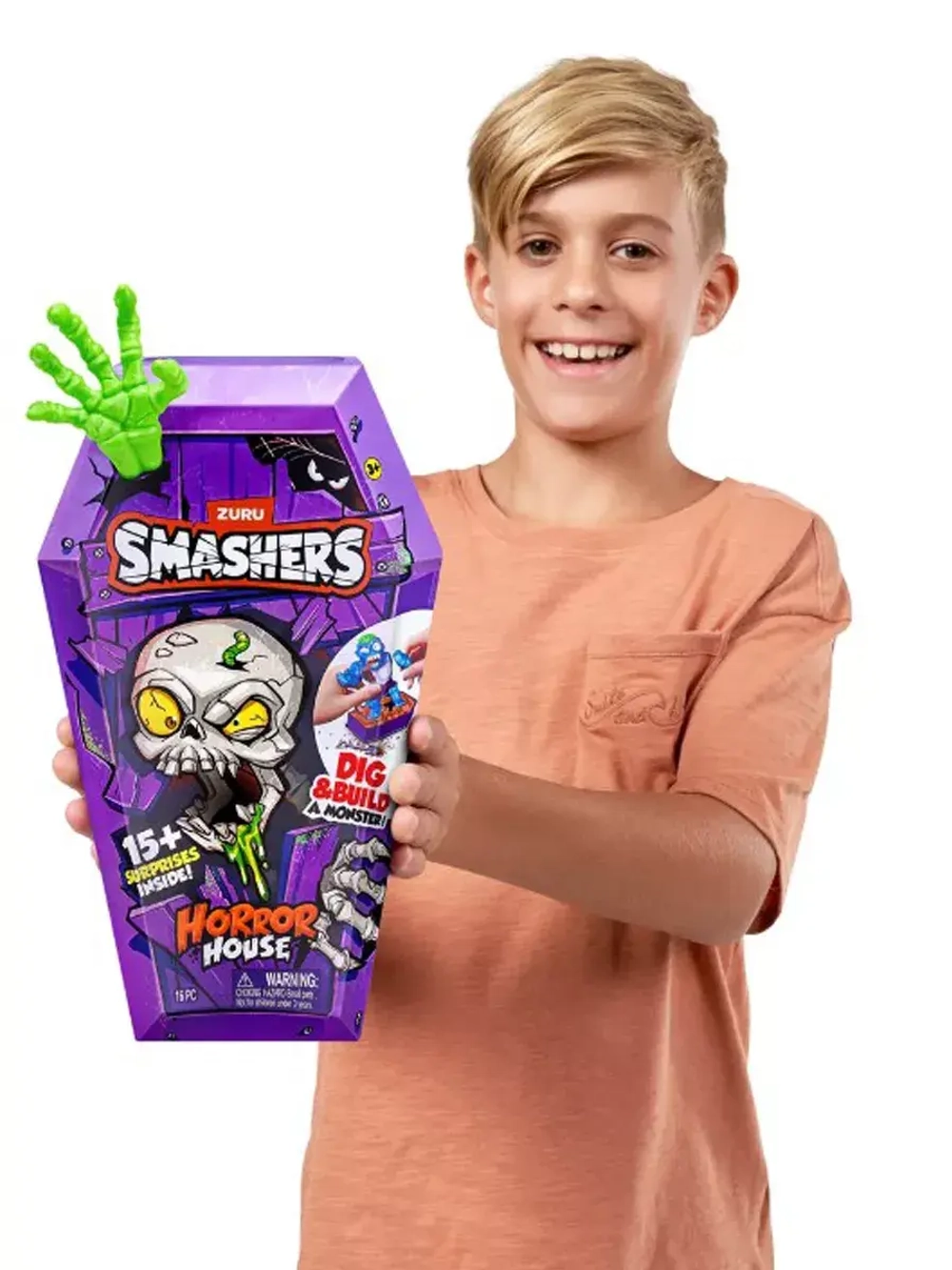 Игрушка сюрприз Zuru Smashers Horror House гроб зеленый 74125