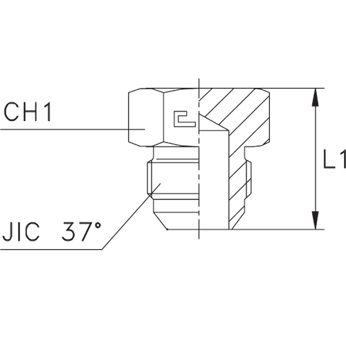 Заглушка VF JIC 1.1/16"