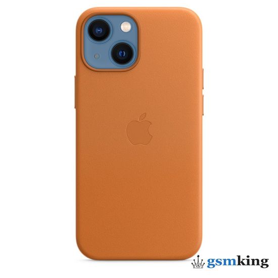 Apple Leather Case with MagSafe iPhone 13 Mini Golden Brown «Золотистая охра» MM0D3ZE/A
