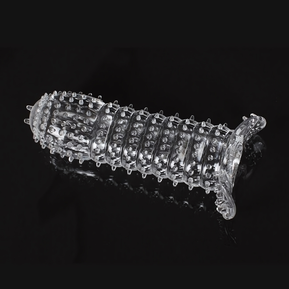 Стимулирующая силиконовая насадка с усиками Rosyland (Цвет: прозрачный)