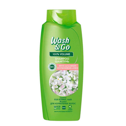 Шампунь Wash&Go Восстановление и блеск 675 мл