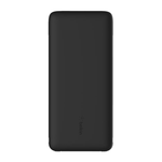 Внешний аккумулятор со встроенными кабелями Belkin BoostCharge Plus 10K (10000 мА·ч) (BPB006) Проводная зарядка: USB-C, встроенные кабели USB-C и Lightning. Беспроводная зарядка: нет. Сертификация MFi. Есть LED-индикация. Энергоёмкость — 37 Вт·ч. Максимал
