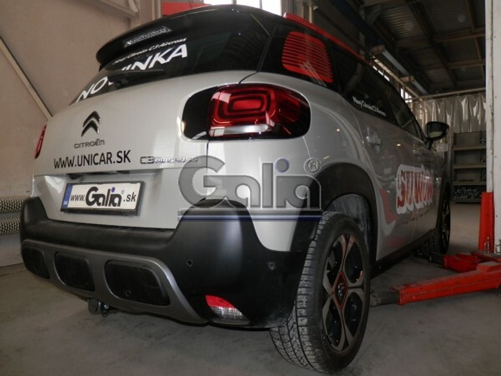 Фаркоп оцинкованный Galia C073A для Citroen C3 Aircross 2018-(паспорт и сертификат в комплекте)(без электрики)
