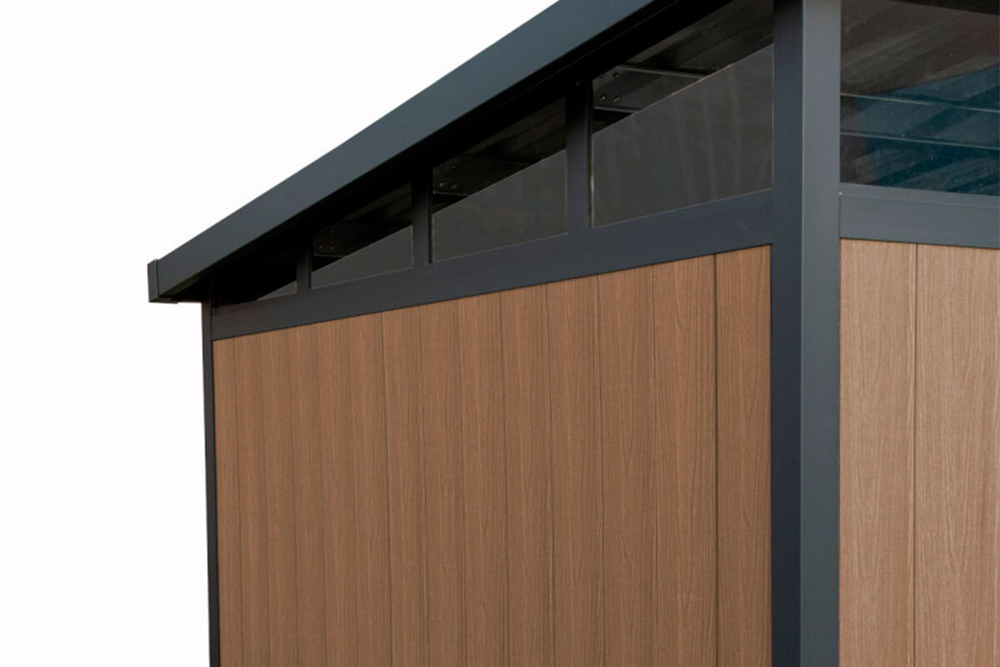 Садовый хозблок из ДПК Black Fox Defender 9x7