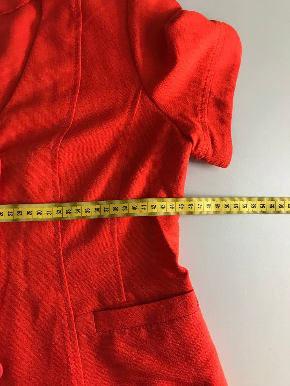 Жакет La Belle с коротким рукавом, маркировка 38, визуально на 44 размер