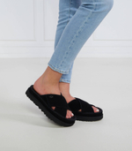 Кожаные шлепанцы w goldenstar cross UGG - черный(1137910)