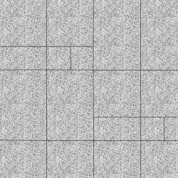 Тротуарная плитка ГРАНДО - Стоунмикс Белый с черным, комплект из 4 видов плит