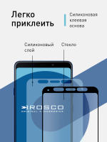 Защитное стекло ROSCO для Samsung Galaxy A9 (2018) оптом (арт. SS-A9(8)-FSP-GLASS-BLACK)