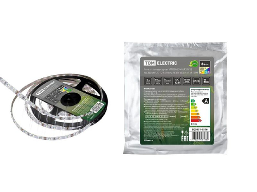 Лента светодиодная SMD5050+SMD2835 60LED/м IP20 12B 8Вт/м RGB+3000K 5м TDM