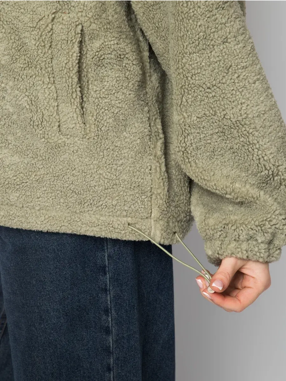 Толстовка плюшевая с капюшоном