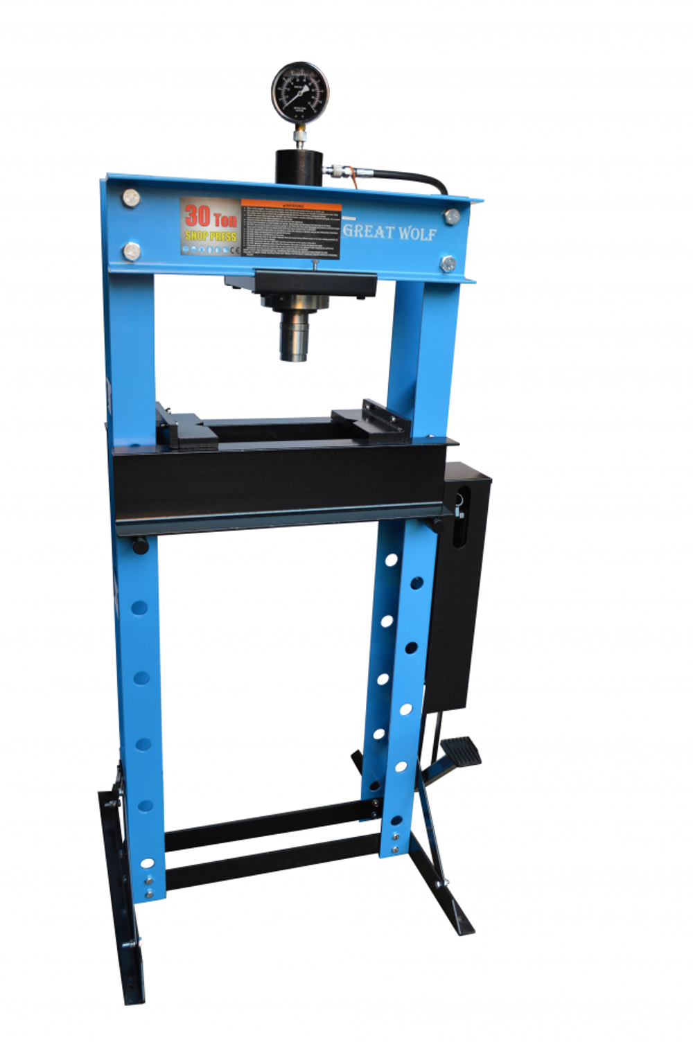 Пресс гидравлический напольный 30т  с ручным и ножным приводом GW-0930F Great Wolf