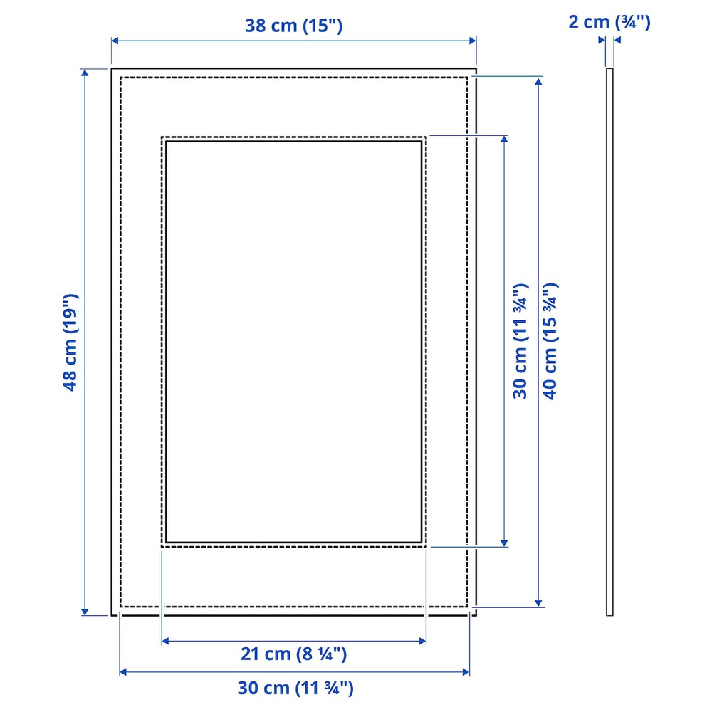 IKEA DALSKÄRR  (ИКЕА ДАЛСКÄРР)  -  Рама, имитация дерева/светло-коричневый, 30x40 см