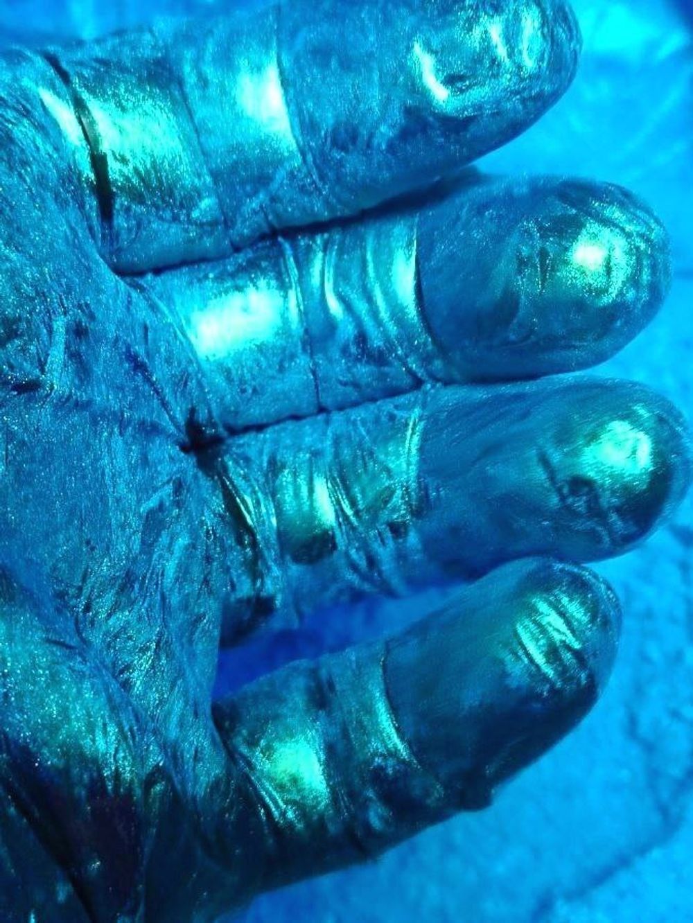 Премиум пигмент 8933 - Голубой (с золотым и зелёным) - универсальный