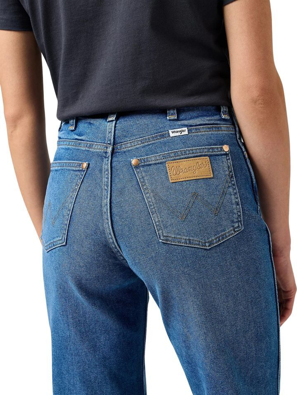Джинсы Wrangler MOM STRAIGHT STRIDE синий