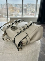 Женская молочная сумочка из натуральной кожи