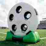 Надувной герметичный дартс «Точка удара», диаметр 4 м, размер 4×2,5×4 м