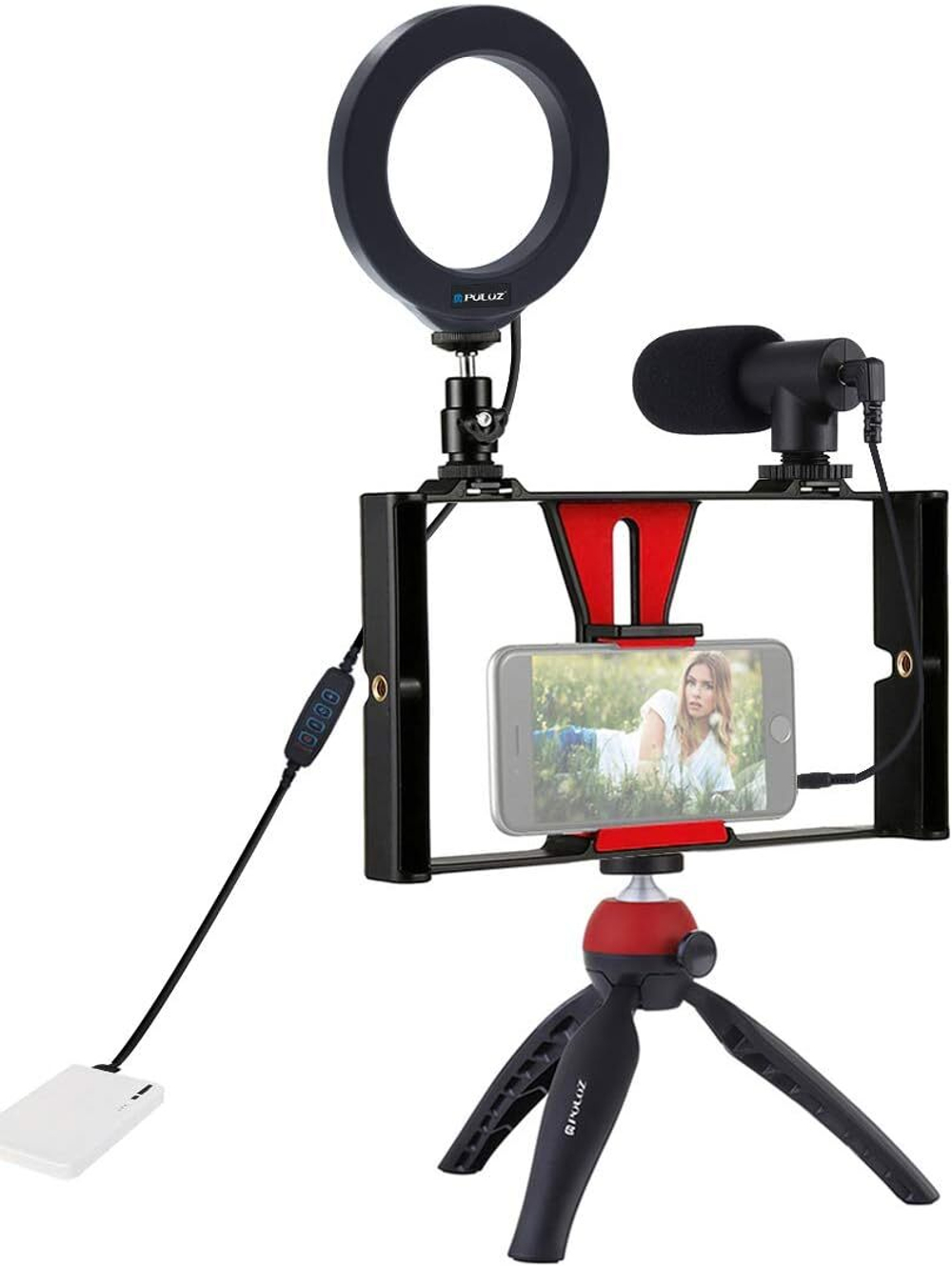 Клетка PULUZ Smartphone Led Ring selfie light kits для смартфона