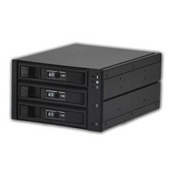 Корзина для жестких дисков HDD/SSD Procase L3-203-SATA3-BK (Hot-swap корзина 3 SATA3 / SAS 6Gb, черный, с замком, hotswap aluminium mobie rack module (2x5,25) 1xFAN 80x15mm)