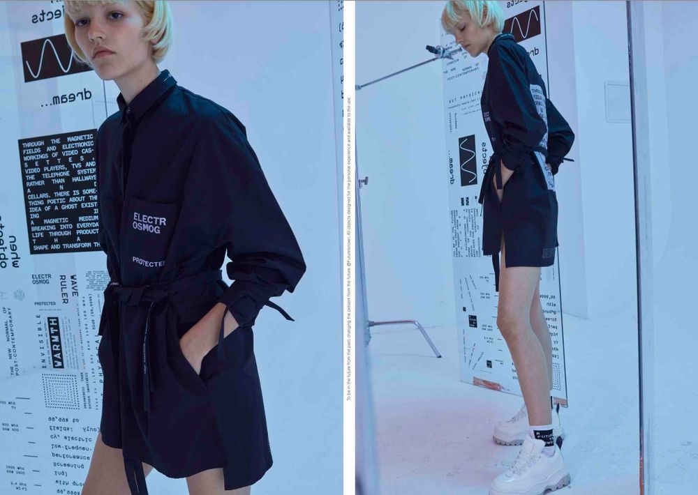 Купить Рубашка Futureisnown Electrosmog Protected shirt Черная Рубашка Futureisnown Electrosmog Protected shirt Черная