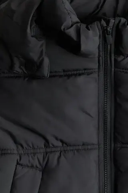 H&M Пуховая куртка с капюшоном, черный