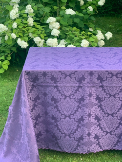 Скатерть 180x280 и 12 салфеток Palombella Dijone фиолетовые
