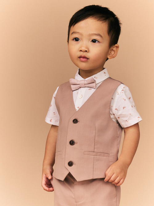 Комплект из трех предметов для мальчика Next E51-034, Белый, Розовый