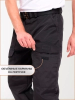 Брюки карго прямые с карманам