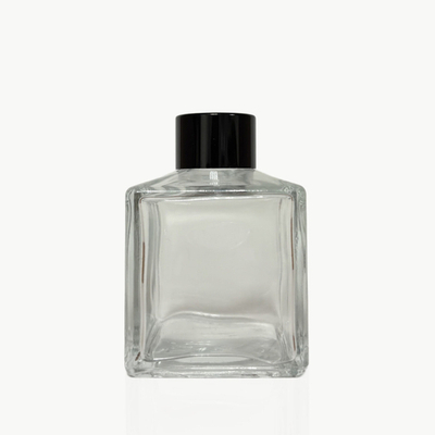 Комплект: Флакон для диффузора 100 (120) мл прозрачный куб + крышка и заглушка