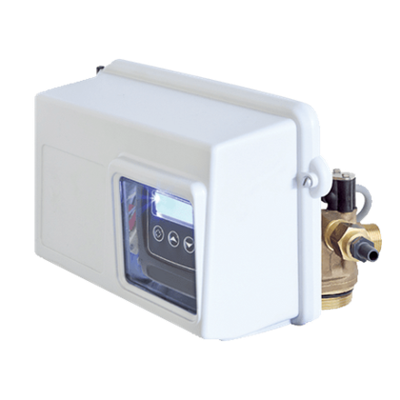 Клапан управляющий Fleck 2750 1" (фильтр, таймер, на горячую воду) 7