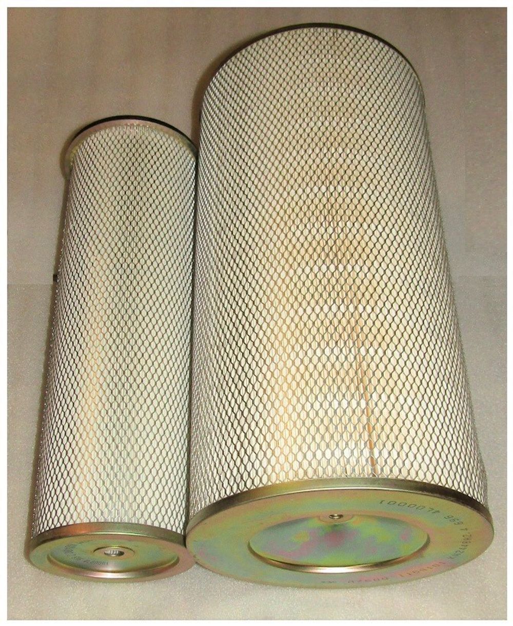 Фильтр воздушный двойной цилиндрический TDY 192 6LT /(Ф1- 240х142х490 /Ф2-139х110х460 мм) Air filter