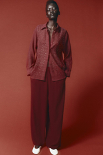 Брюки wide leg из крепа