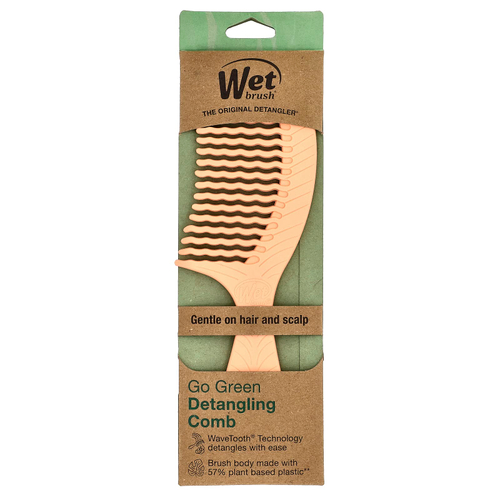 Wet Brush, Go Green, расческа для распутывания волос, 1 шт.