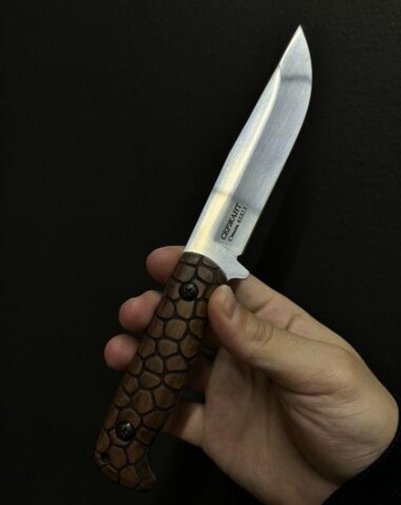 Нож Кизлярский кованый СЕРЖАНТ резная рукоять